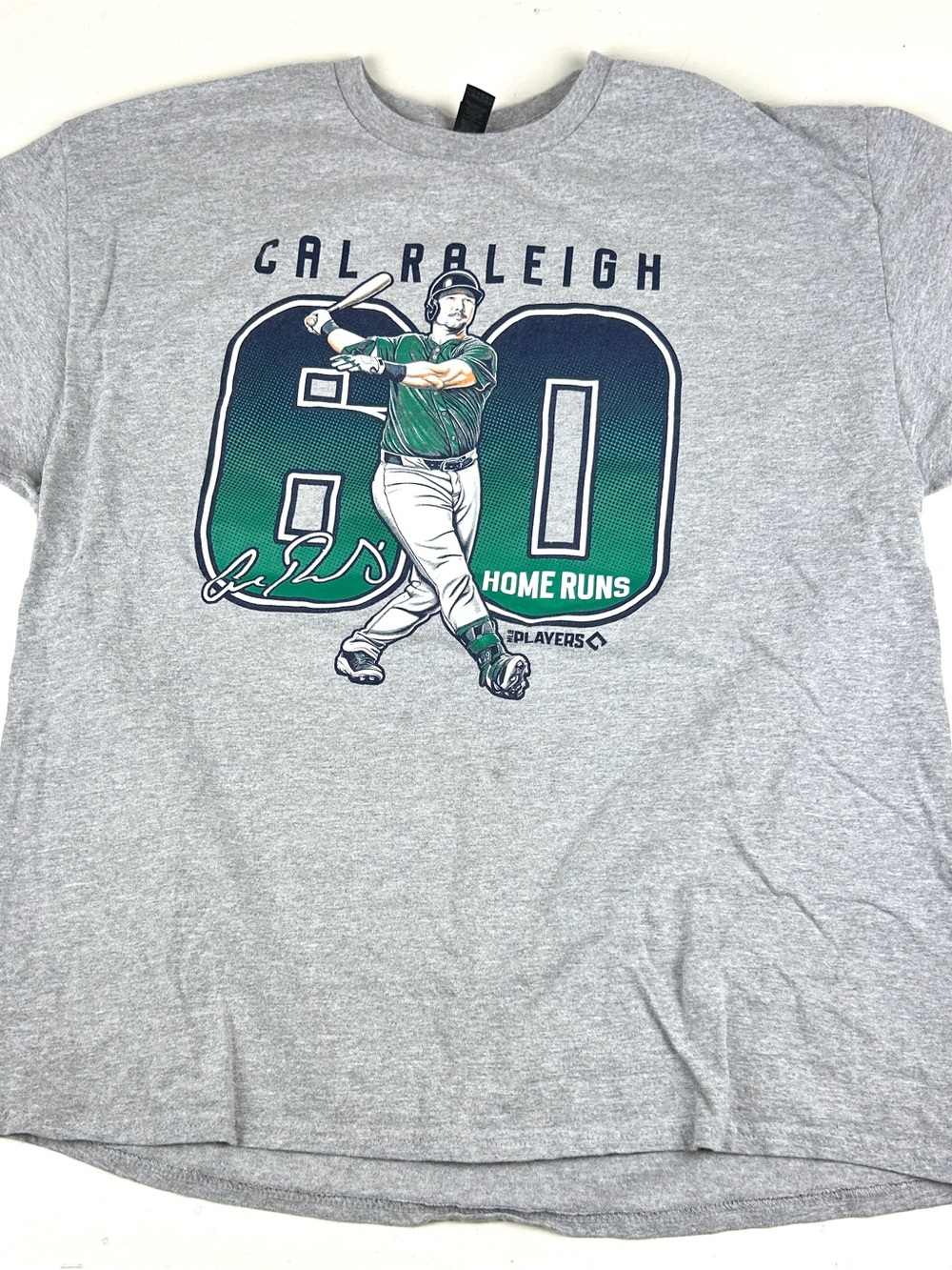 Seattle Mariners Cal Raleigh 60 Home Runs T Shirt Size XL 2025